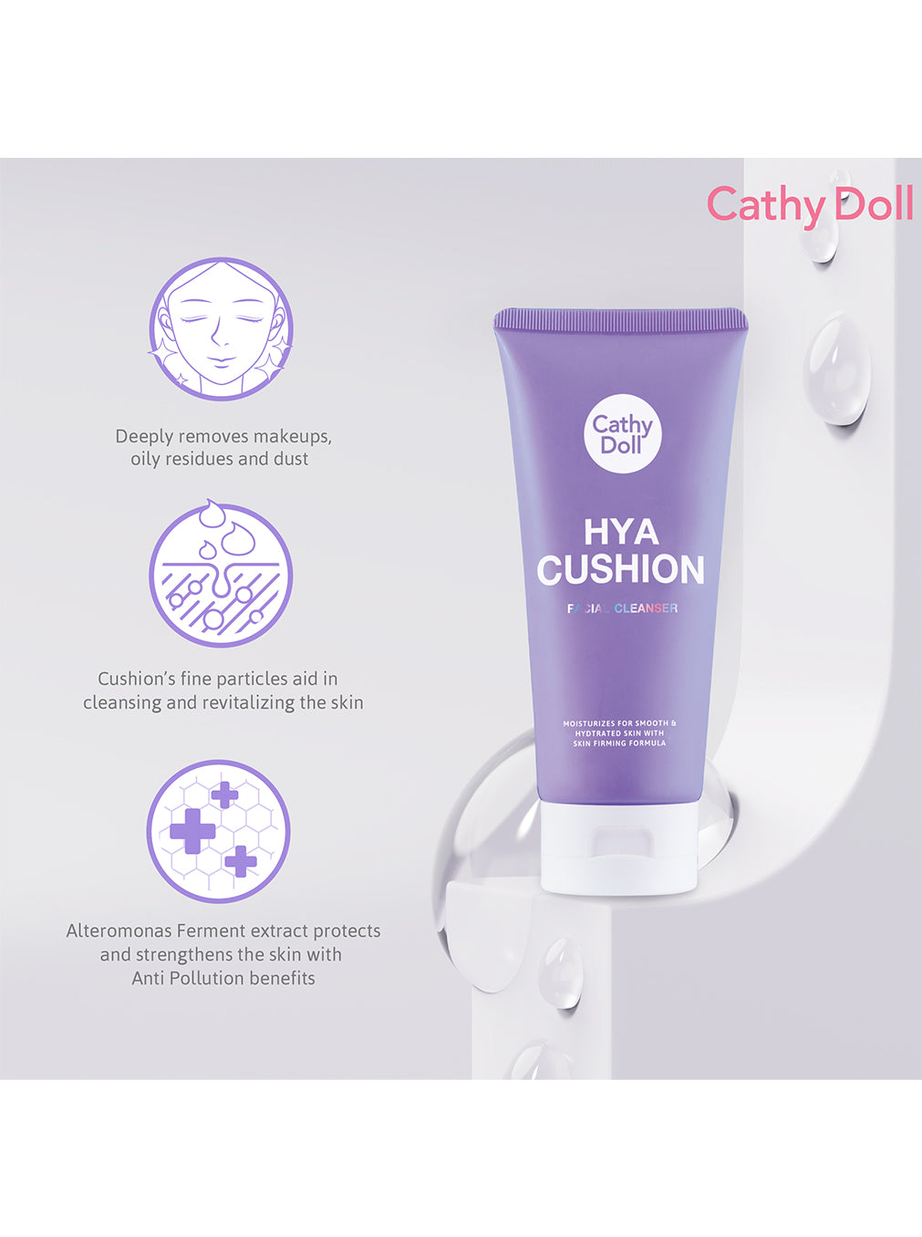 Hya Cushion Facial Foam Cleanser