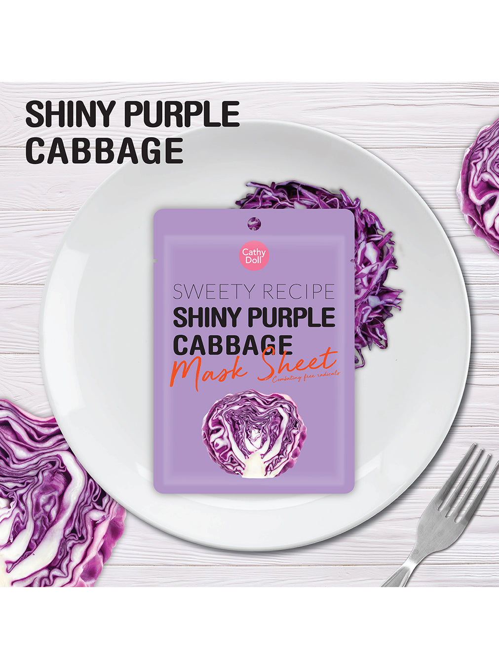 Shiny Purple Cabbage Mask