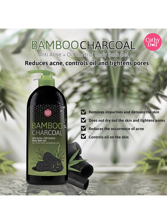 Bamboo Charcoal Anti Acne + Oil Control Body Bath Gel