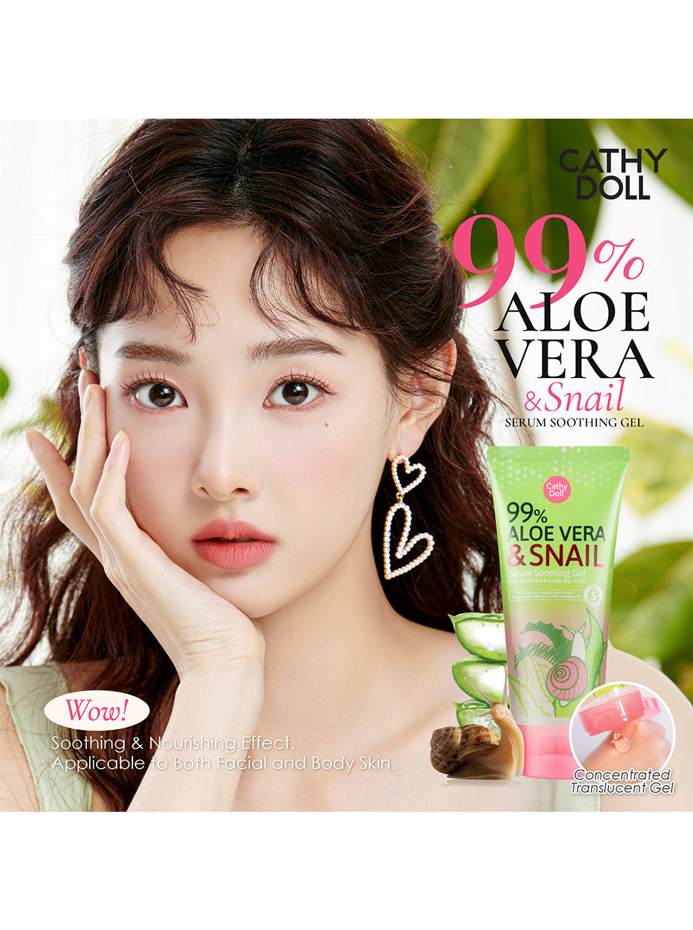 99% Aloe Vera & Snail Serum Soothing Gel