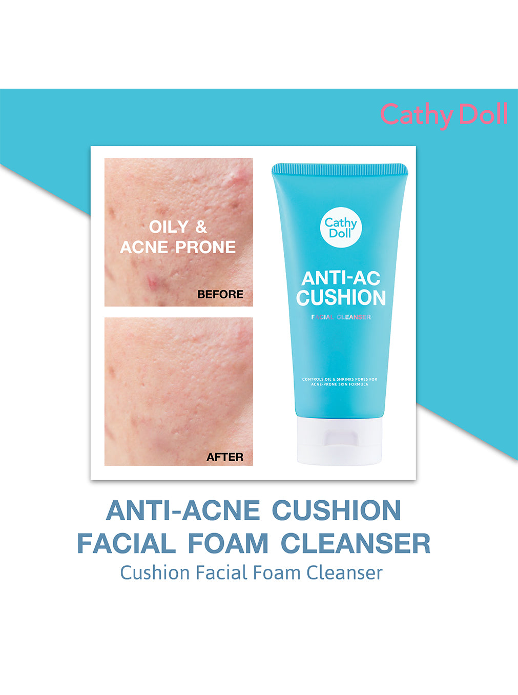 Anti-Acne Cushion Facial Foam Cleanser