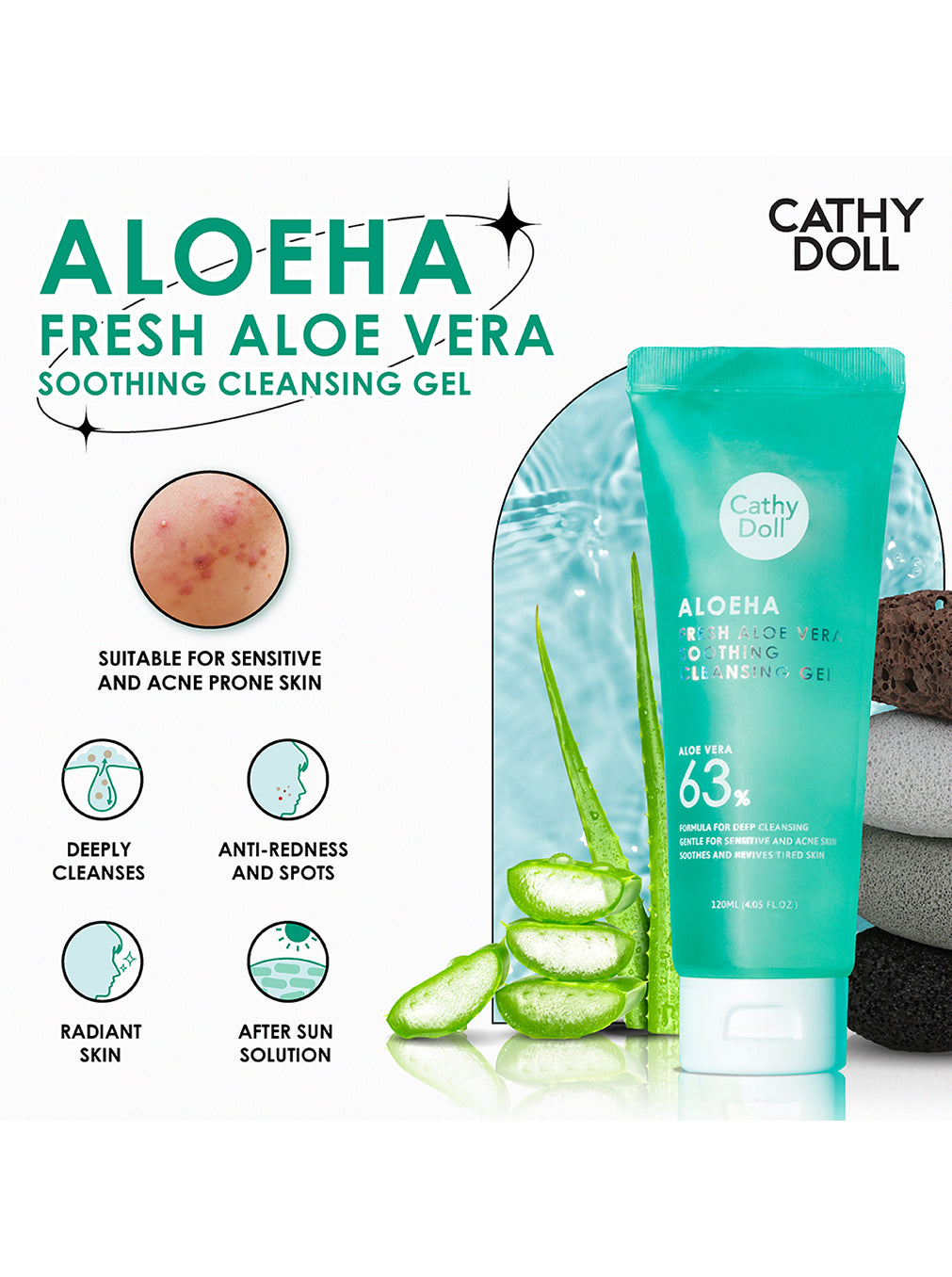 Fresh Aloe Vera Soothing Cleansing Gel