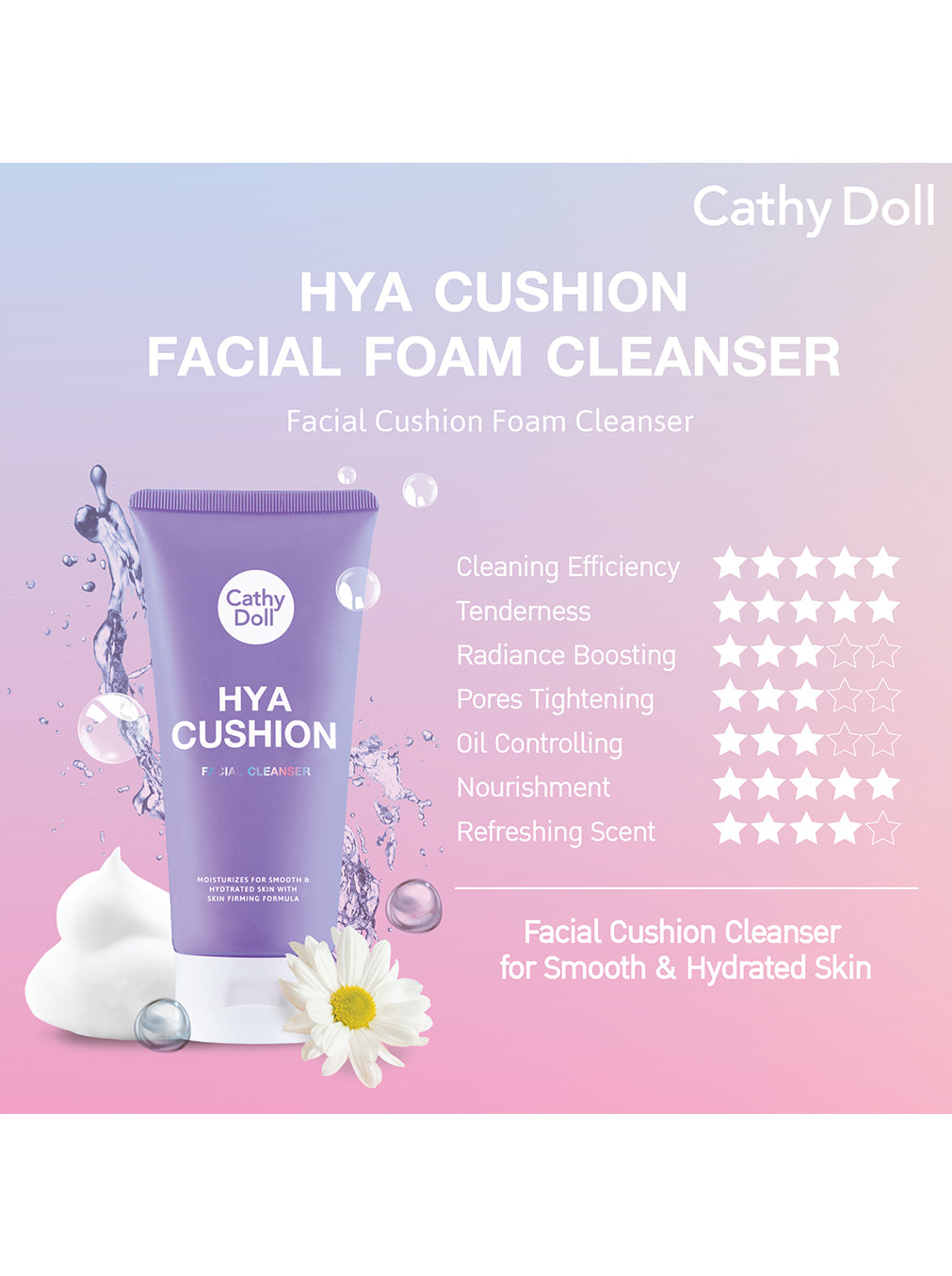 Hya Cushion Facial Foam Cleanser