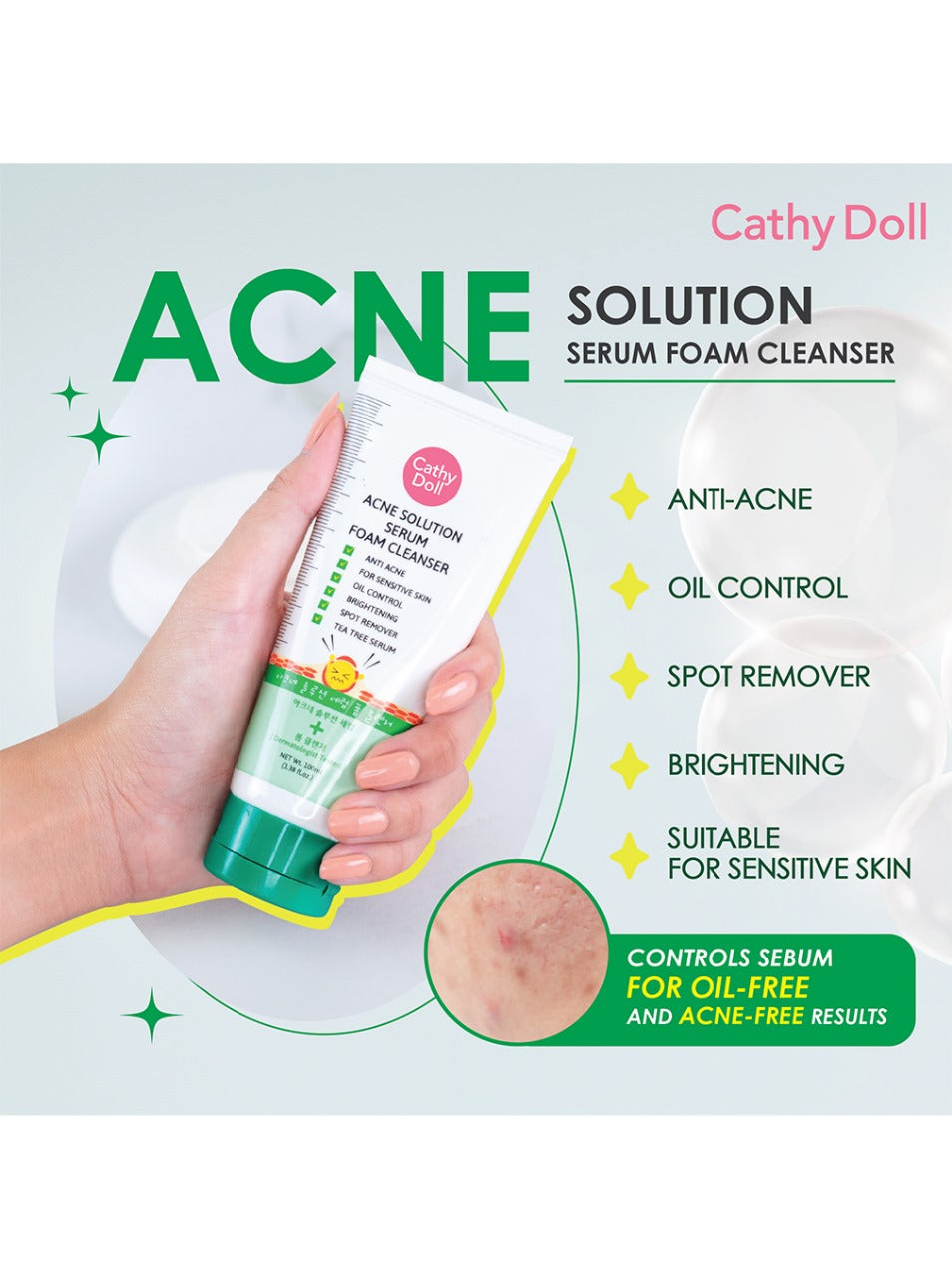 Acne Solution Serum Foam Cleanser