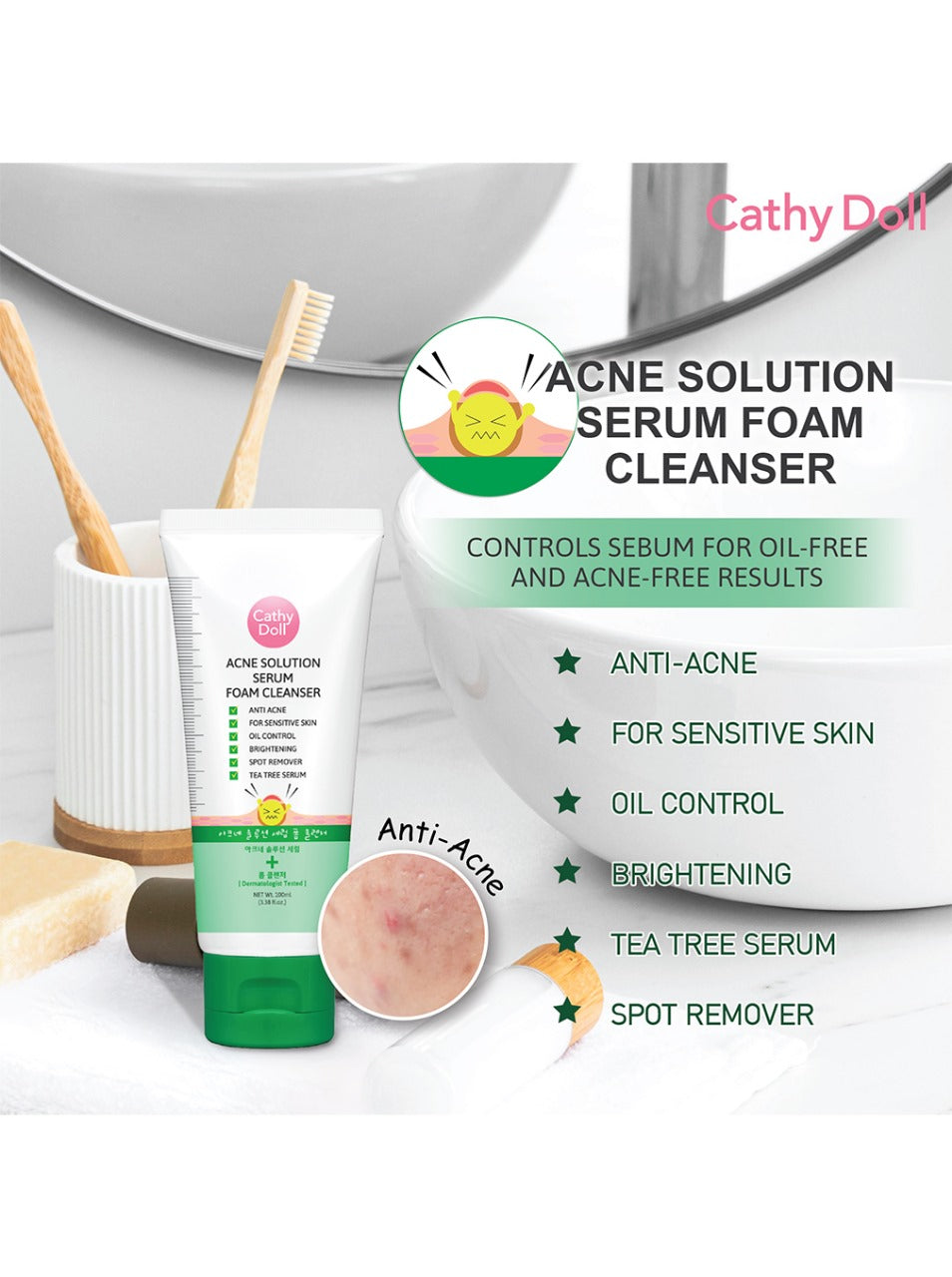 Acne Solution Serum Foam Cleanser